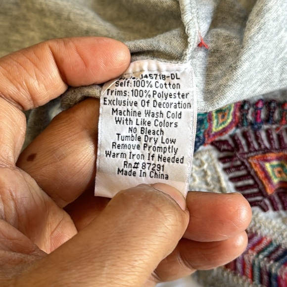 Johny Was embroidered cardigan - Picture 8 of 8